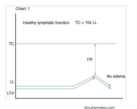 <p>The lymphatic load (LL) refers to the total amount of fluid, proteins, and cells that must be transported by the lymphatic system from the interstitial space to the bloodstream. </p>