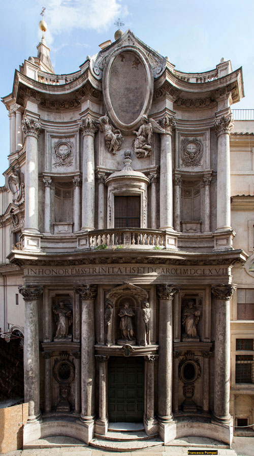 <p>Chiesa di San Carlo alle Quattro Fontane Facade</p>