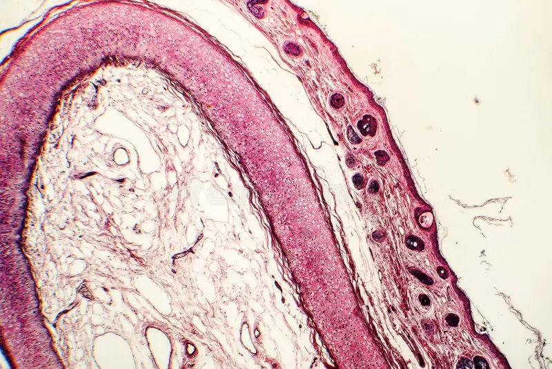 <ul><li><p style="text-align: left;">External ear</p></li><li><p style="text-align: left;">Epiglottis</p></li></ul><p></p>