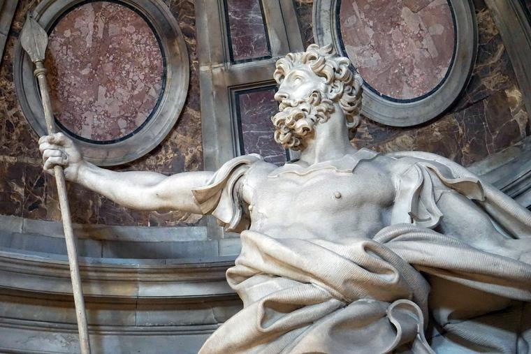 <p>1629-38, marble, St. Peter’s Basilica. Icon: Spear</p>