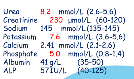 <p>What has caused these blood results?</p>
