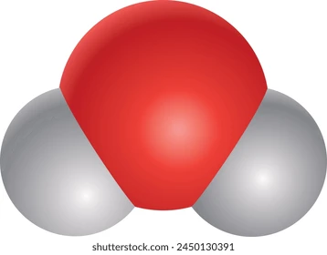 <p>3D visual representation of a molecule where atoms are shown as solid spheres </p>