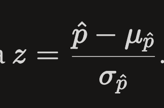 <p><strong>Sample proportion - mean / standard deviation</strong></p>