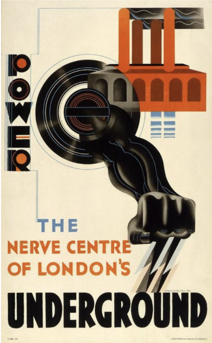 <p><span><strong>What four modern art movements influenced/inspired the design of this poster?</strong></span></p>