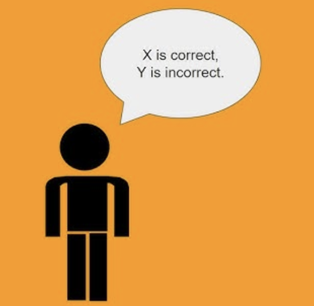 <p><span style="color: yellow;">prescriptivism</span></p><p></p><p>Some teachers favor prescriptivism and insist on strict grammar rules.</p>