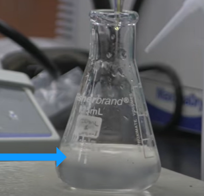 <p>What is in this solution?</p><p>&nbsp;</p><p>A. Ascorbic acid + acetic acid</p><p>B. Iodine + sodium bicarbonate</p><p>C. Iodine only</p><p>D. Iodine + ascorbic acid</p>