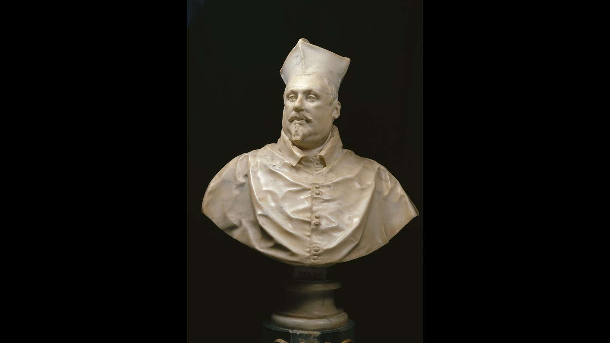 <p><span style="background-color: transparent;"><strong>Scipione Borghese</strong><br>Gianlorenzo Bernini<br>Galleria Borghese, Rome<br>1632</span></p><ul><li><p><span style="background-color: transparent;">This sculpture is made out of Carrara marble.</span></p></li><li><p><span style="background-color: transparent;">The sculpture is a portrait bust of Cardinal Scipione Borghese, who was one of the most powerful men in Rome. Cardinal means he was a high rank in the Catholic Church that gave advice to the Pope.</span></p></li><li><p><span style="background-color: transparent;">Scipione Borghese was the nephew of Pope Paul V (fifth).</span></p></li><li><p><span style="background-color: transparent;">Scipione Borghese also collected many famous artworks, including works by Caravaggio.</span></p></li><li><p><span style="background-color: transparent;">Bernini sculpted the bust with the mouth slightly open, making it look like Scipione is about to speak.</span></p></li><li><p><span style="background-color: transparent;">The sculpture is Baroque in style because it focuses on realism and making the figure appear alive instead of stiff or emotionless.</span></p></li></ul><p></p>