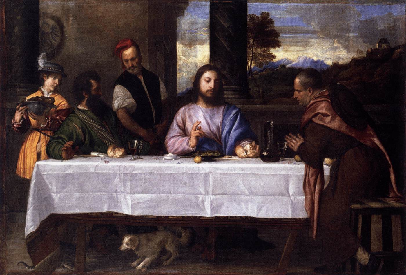 <p>Titian, <em>Supper at Emmaus </em></p>