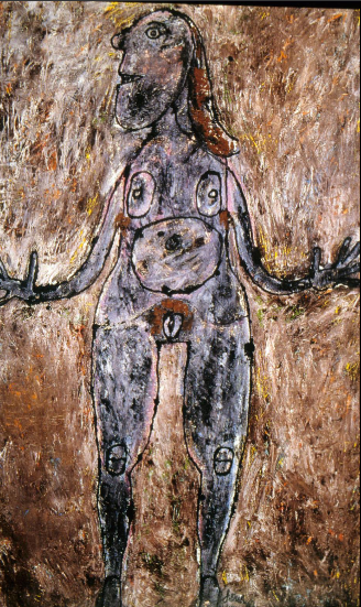 <p>Jean Dubuffet, Large Sooty Nude, 1944</p>