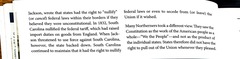 <p>South Carolina nullified the federal tariff, claiming it was unconstitutional.</p>