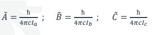 <p>c is the speed of light in cms-1, therefore the units of the constans are cm-1.</p>