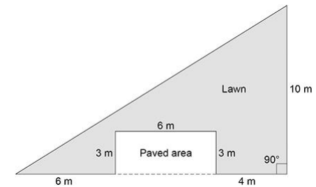 <ul><li><p>The growth of daisy plants on a lawn is affected by biotic factors and by abiotic factors.</p></li><li><p>The figure shows a plan of a garden.</p></li><li><p>A student estimates the number of daisy plants growing on the lawn: </p><ul><li><p>The student places a quadrat at 10 different positions on the lawn. </p></li><li><p>The quadrat measures 50 cm × 50 cm. </p></li><li><p>The student counts the number of daisy plants in each quadrat.</p></li></ul></li><li><p>The mean number of daisy plants in each quadrat is 6. </p></li></ul><p>Calculate the number of daisy plants on the lawn. [6 marks]</p><p>Give your answer to 3 significant figures.</p>