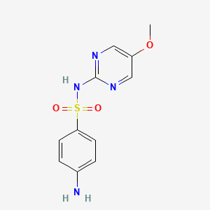<p>Long-acting sulphonamide with a methoxy-substituted pyrimidine ring.</p>