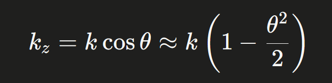 <p>If fields propagate mainly in z-direction or they only deviate with a small angle from z.</p>