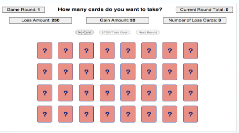 <p>You flip over cards, some can give you points some can lose you points</p>