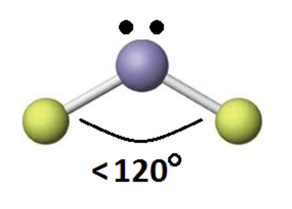<p>3 Atoms Bonded to Central</p><p>1 Lone pair from Central</p><p>Yes Dipole</p>