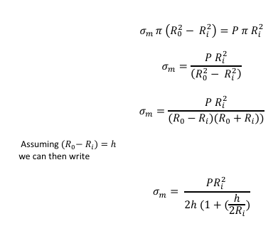 <p>om=PRi²/2h(1+h/2Ri)</p>