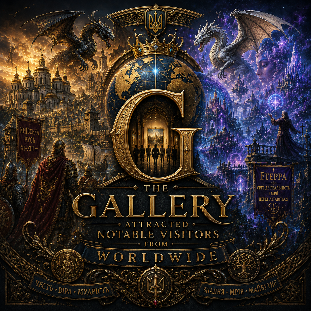 <p>The gallery attracted notable visitors from worldwide.</p>