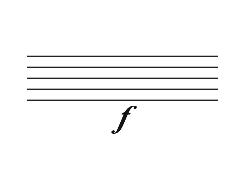 <p>forte (f)</p>