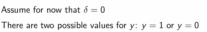<p>If y = 1, what is the loss function equal to?</p>