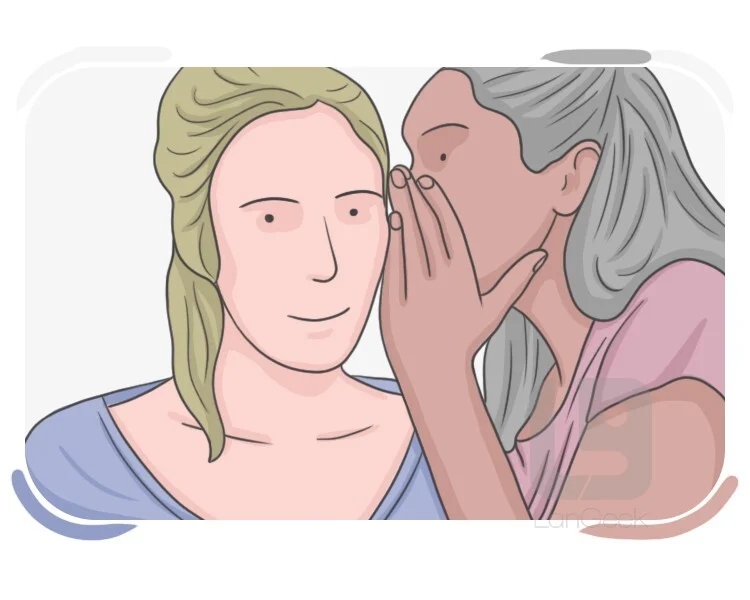 <p>the act of speaking very quietly by using the breath rather than vibrating the vocal cords, usually so only the p</p>