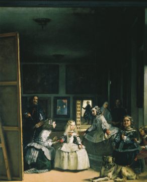 <p>Diego Velázquez 1656, oil on canvas </p><p>-secretly puts himself in the painting, this also shows how close he was to the queen and king </p><p>-we see the extreme detailing and manualism of the artist ability even seeing King Philip IV and Queen Mariana in the mirror  </p>