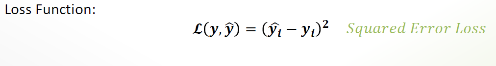 <p>Goal: minimize the difference btw y (actual) and <span><span>ŷ(prediction)</span></span></p><p></p>