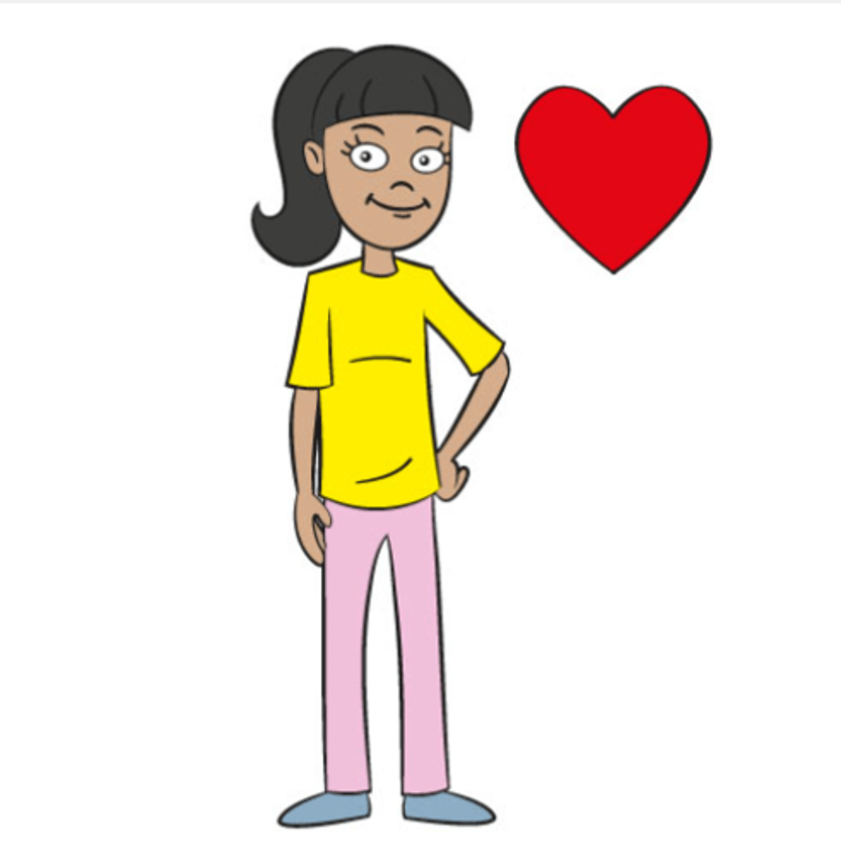 <p>I met a cute girl</p>
