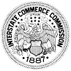 <p>first federal agency monitoring business operations, created in 1887 to oversee interstate railroad procedures</p>