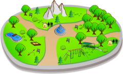 <p>park </p><p>(gōng yuán)</p>