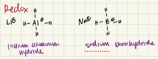 <p>Lithium aluminum hydride and sodium borohydride</p>