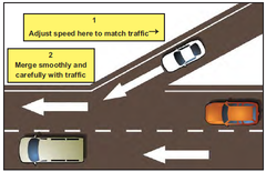 <p>When entering an interstate highway, you should….</p>