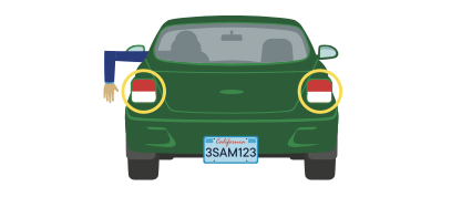 <p>Identify the hand-and-arm signal.</p>