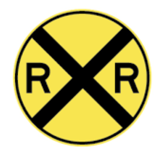 <p>Railroad Crossing Sign</p>