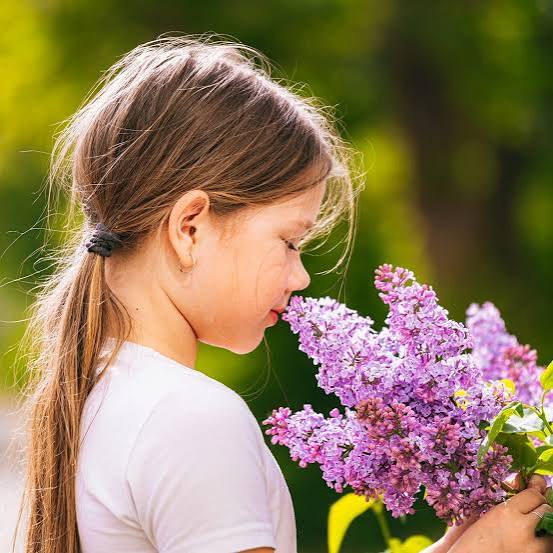 <p>You smelled</p><p>You smell the flower</p>