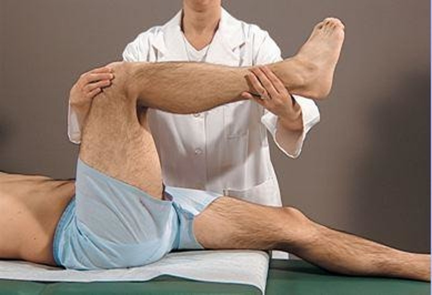 <p>tests for meniscal tears</p><p>perform if hx of trauma followed by locking, giving way, or local pain in knee</p><p>pt. supine, stand on affected side, rotate leg in and out</p><p>positive test if hear/feel "click"</p>