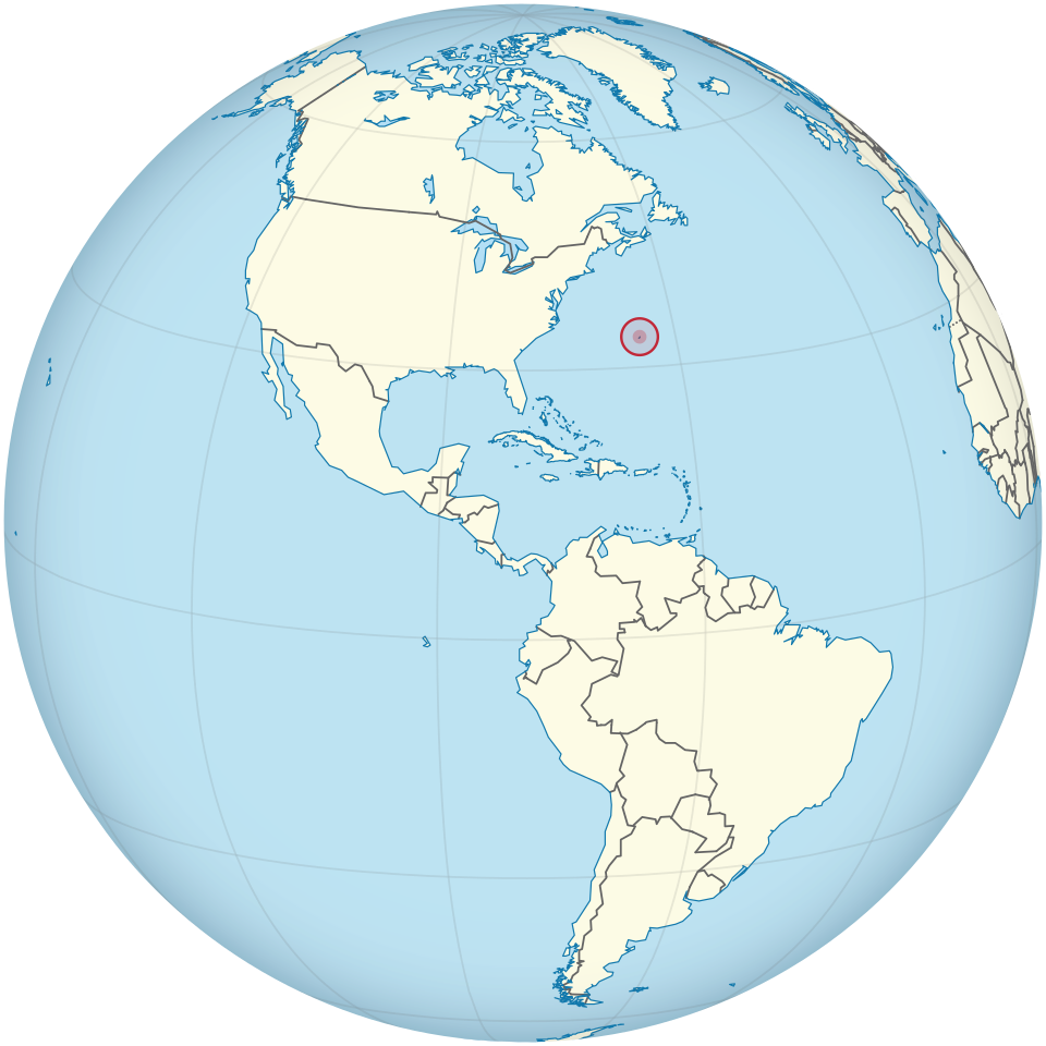 <p>Region: Northern America</p><p>Location: E of the US, around North Carolina latitude (North Atlantic Ocean)</p>