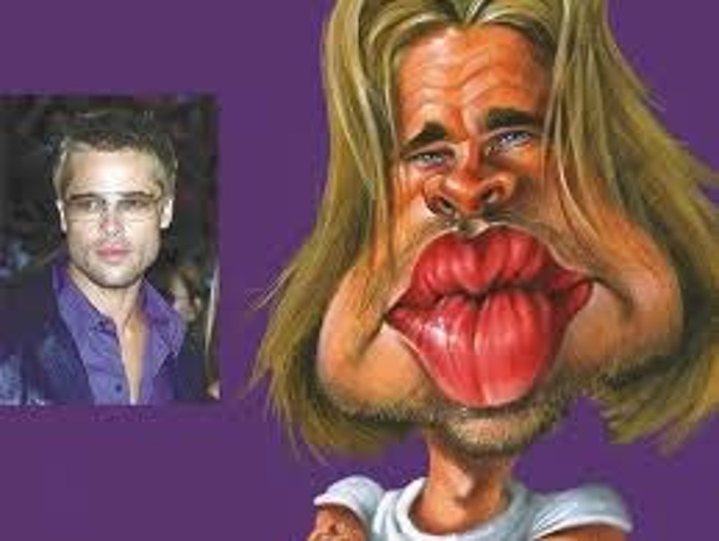 <p>silly and partially true depiction of a person</p>