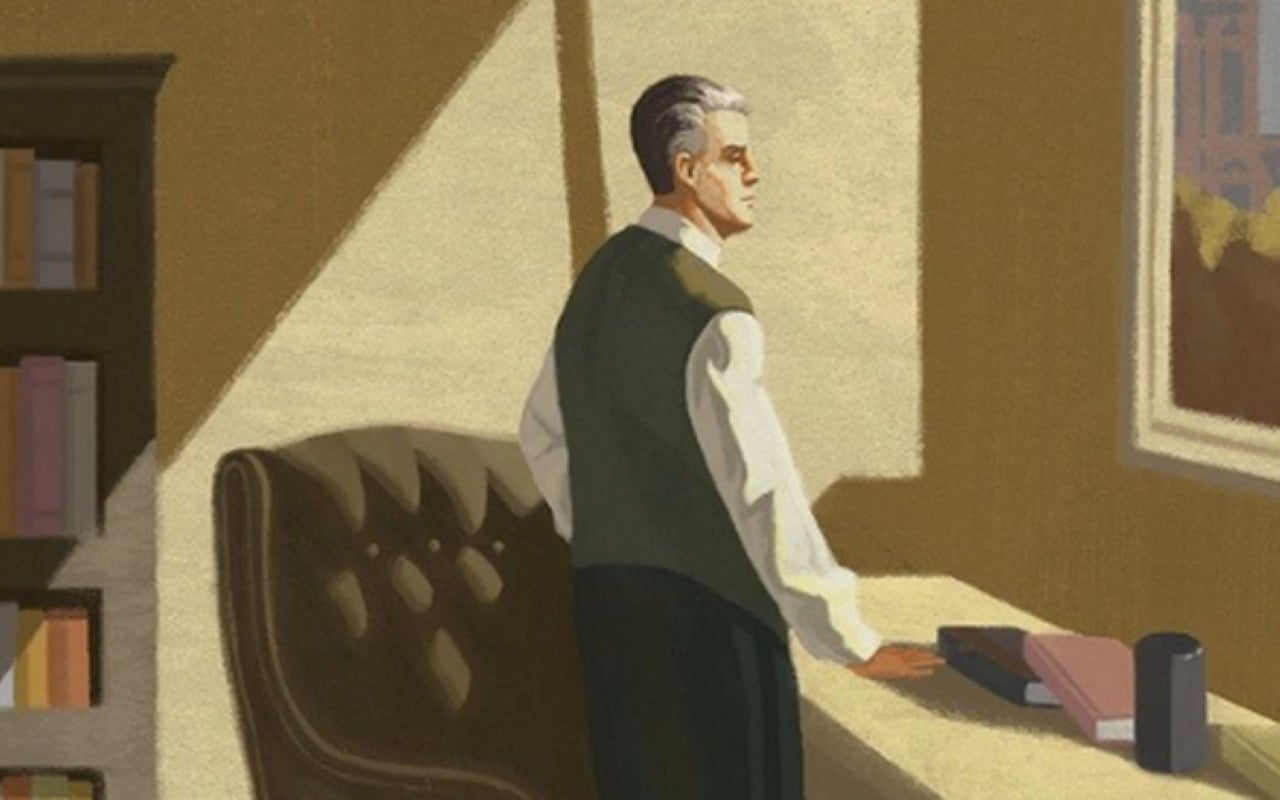 <p>She was <strong>not content simply</strong> to stay at home; she wanted to travel the world.</p>