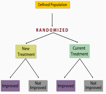 <ul><li><p>Experimental study where patients are randomized to receive one of several comparison treatments</p></li></ul><p></p>