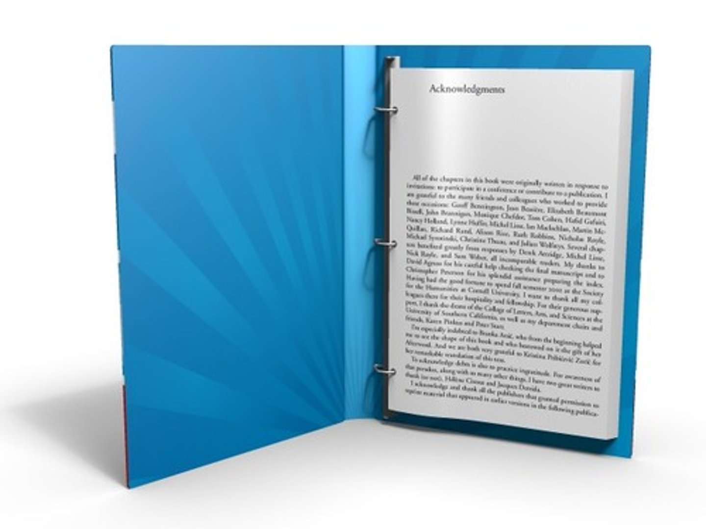 <p>the folder/binder</p>