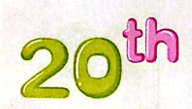 <p>20th</p>