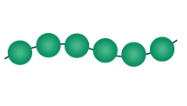<p>Many units (monomers) bound together</p>
