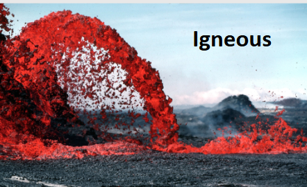 <p><span style="background-color: transparent;">Sourced from volcanic eruptions (often times are dark in color, with some visible crystals) </span></p><p><br></p>