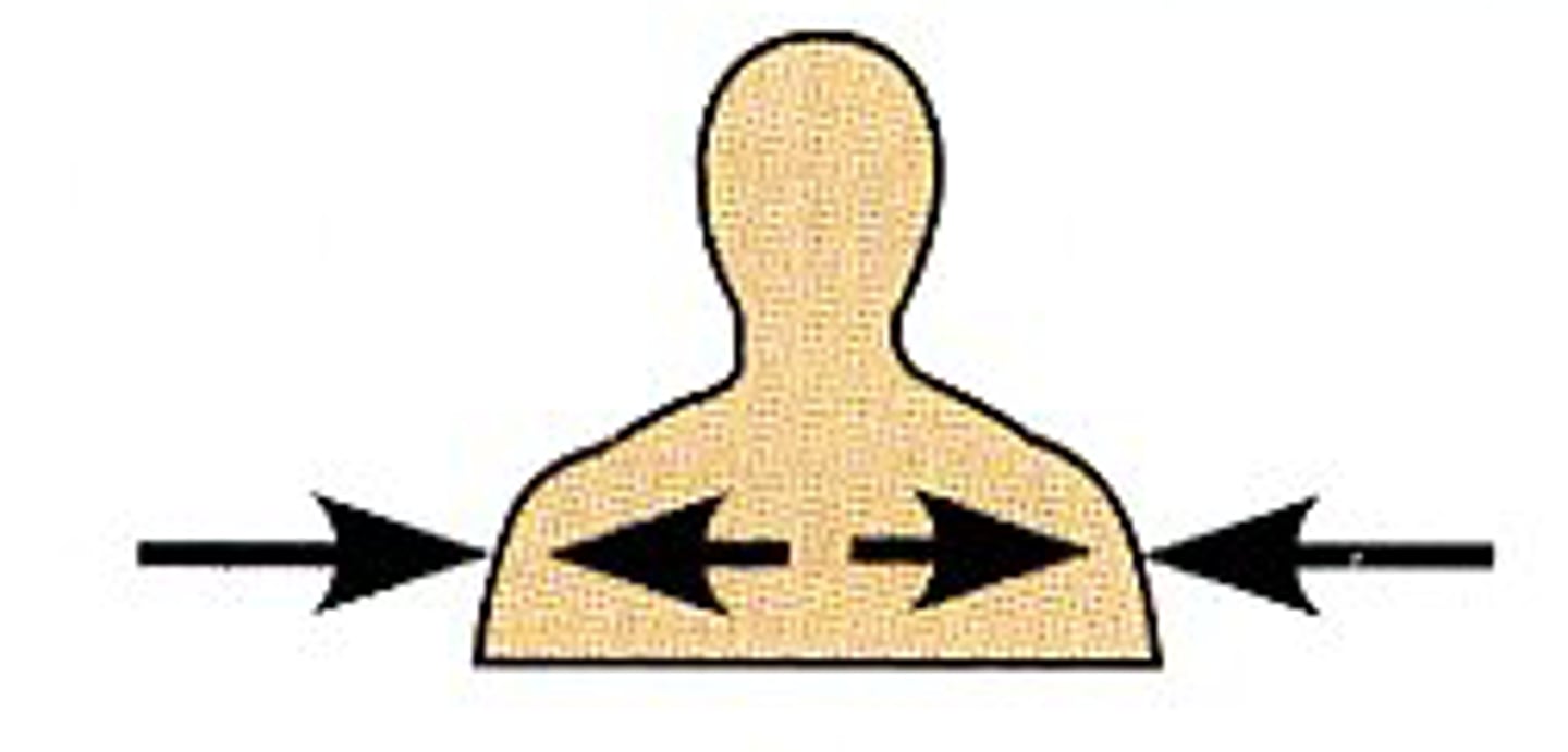 <p>toward or at the body surface. Ex: the skin is superficial to the skeletal muscles.</p>