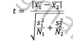 <p>degrees of freedom (2 sets) = N<sub>set1 </sub>+ N<sub>set2</sub> <mark data-color="blue" style="background-color: blue; color: inherit;">- 2</mark></p>