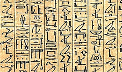 <p>Egyptian writing</p>