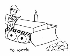 <p>he works</p>