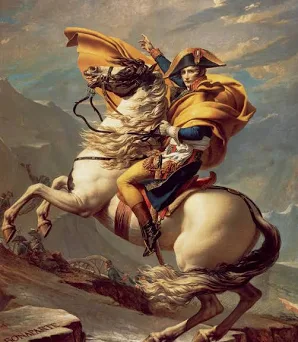<p>bonaparte valica le alpi</p>