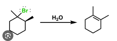 <p>with carbocation intermediate</p>